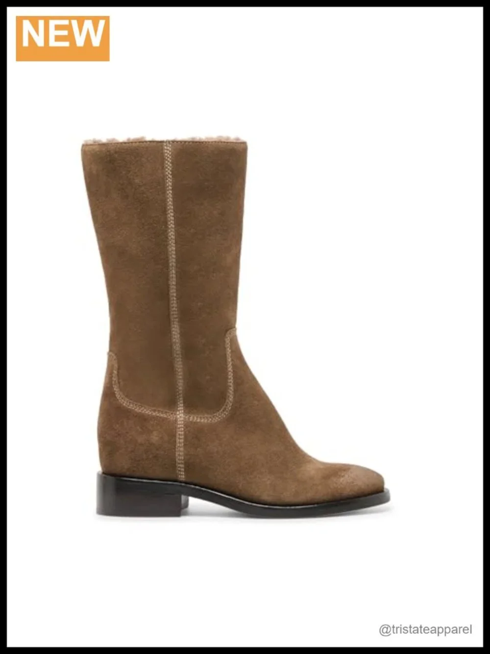 Dolce Vita Women's Kedra H2O Mid Calf Boots Water Resistant Suede